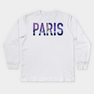 Paris Kids Long Sleeve T-Shirt